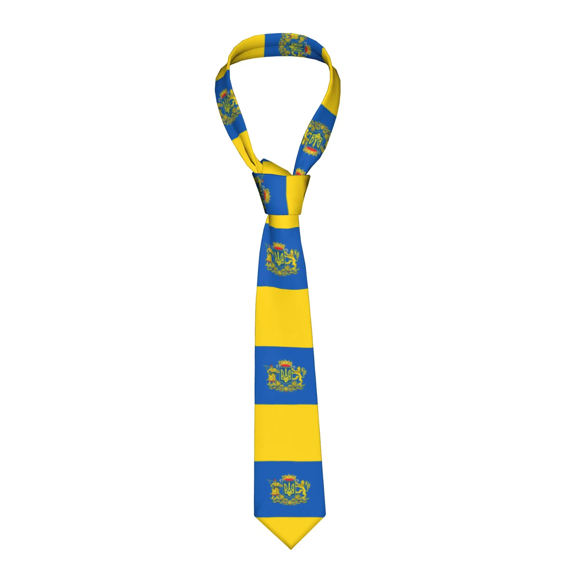 

Модные мужские галстуки с флагом Украины, персонализированные шелковые галстуки для свадьбы