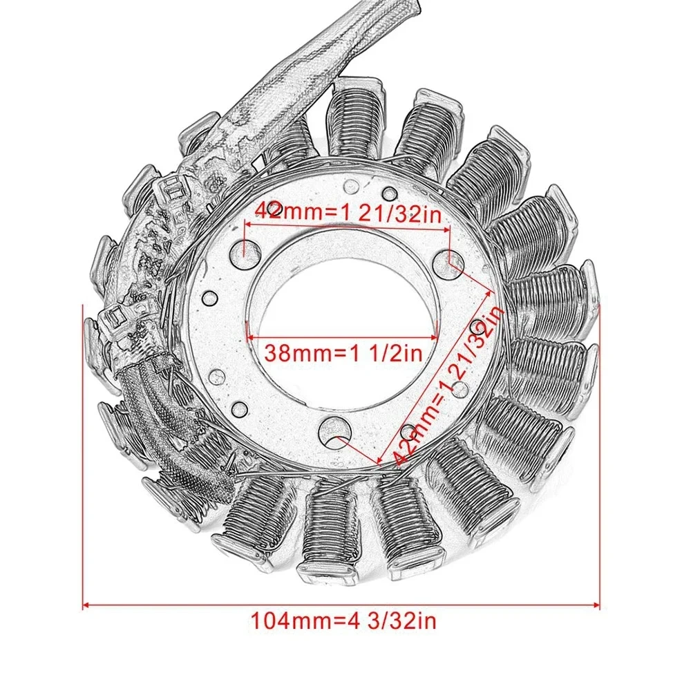 Bobina de estator para motocicleta, compatible con Suzuki GSX-R GSXR 600 750 1000 2001 2002 2003 2004 GSXR600 GSXR750 GSXR1000
