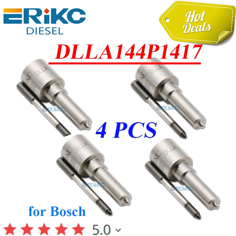 

4 шт. DLLA144P1417 0433171878 Форсунка Common Rail DLLA 144P1417, дизельная часть, распылитель для MAN TGA 0445120024 0445120044