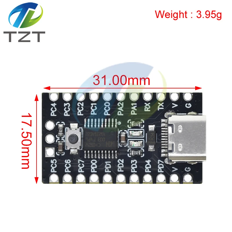 TZT CH32V003 Development Board Minimum System Core Board RISC-V Open Source TYPE-C USB Port CH32V003F4P6