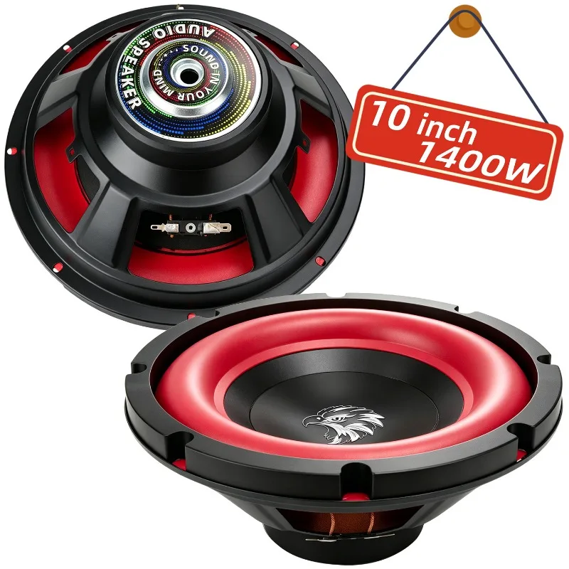 1pcs 10 Inch Car Speakers 1400W High Power HiFi Subwoofer High Sensitivity Stereo Mid Bass Multimedia Car Audio Home Theater