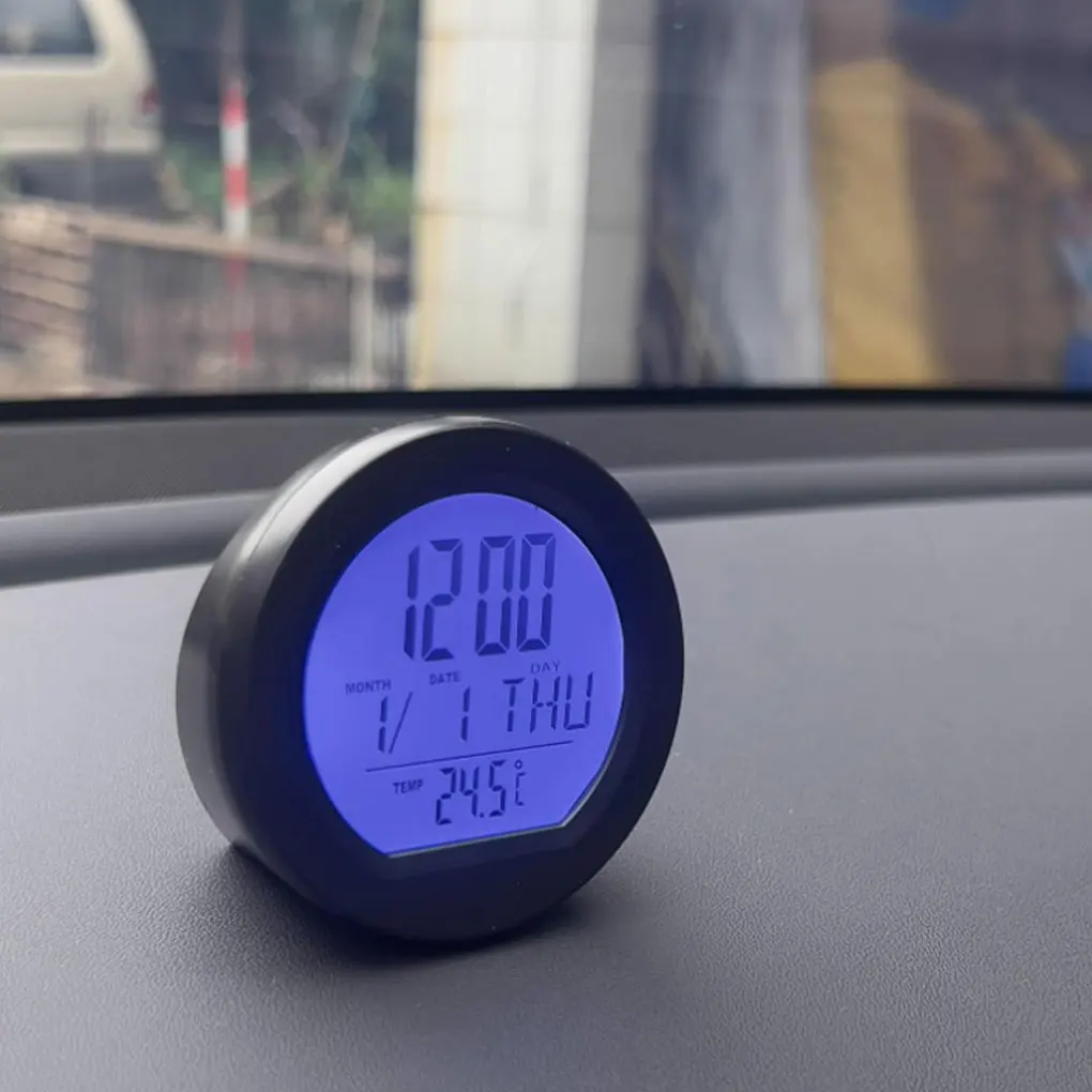 Car Dashboard Clock With Automatic Backlight At Night Digital Clock Clock 12/24 Hour Format Time