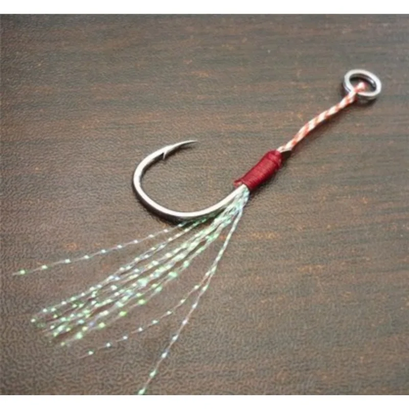 

Double Hook Anti Nickel Plated Hook Sea Fishing Iron Plate Slow Shaking Iron Plate Hook Extended Binding Iron Plate