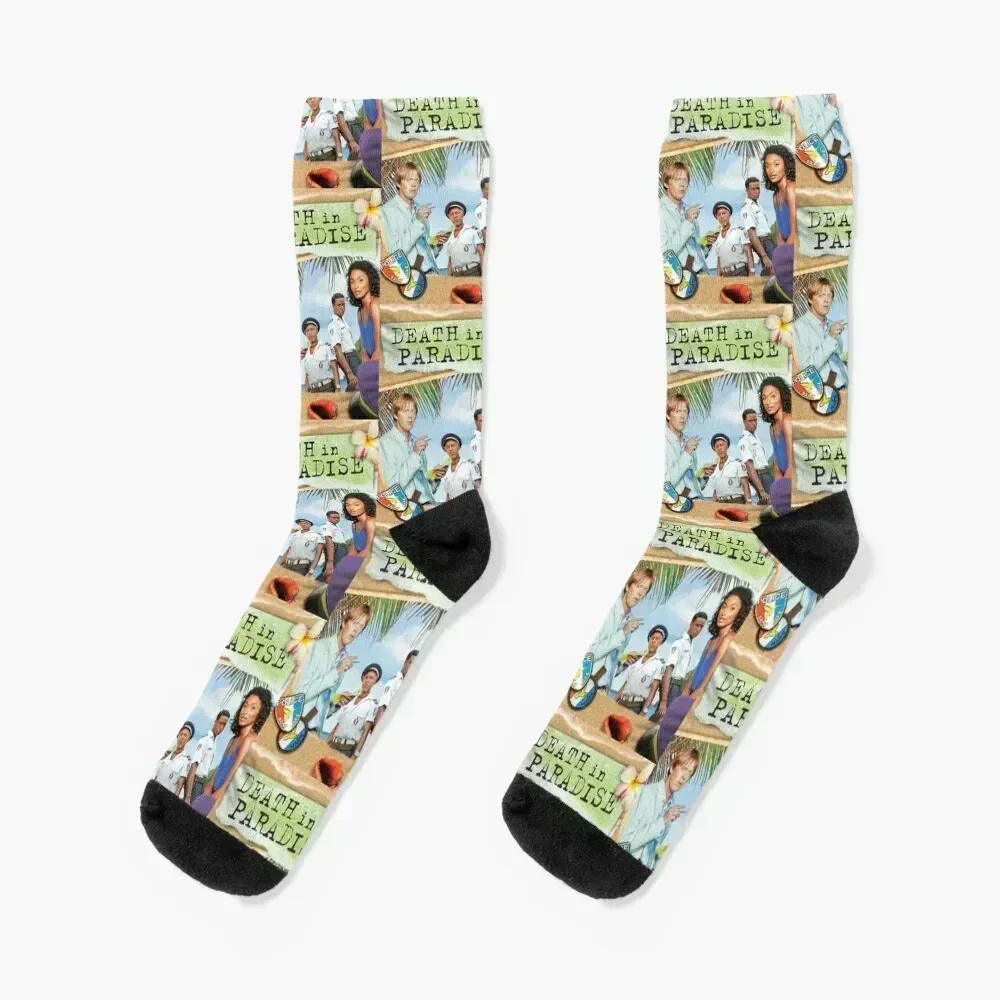 

BBC Death in Paradise Socks funny gift basketball Running Socks Ladies Men's