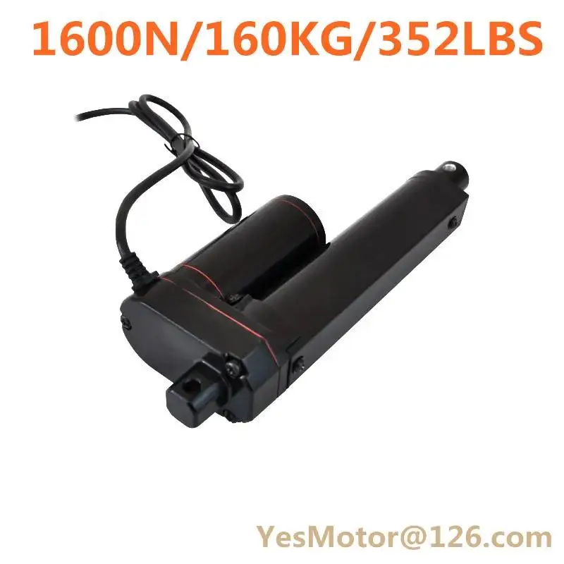 

New 12V 24V DC waterproof linear actuator manufacturer motor customized 20/30/50/100/150mm customized stroke 1600N 160KG load