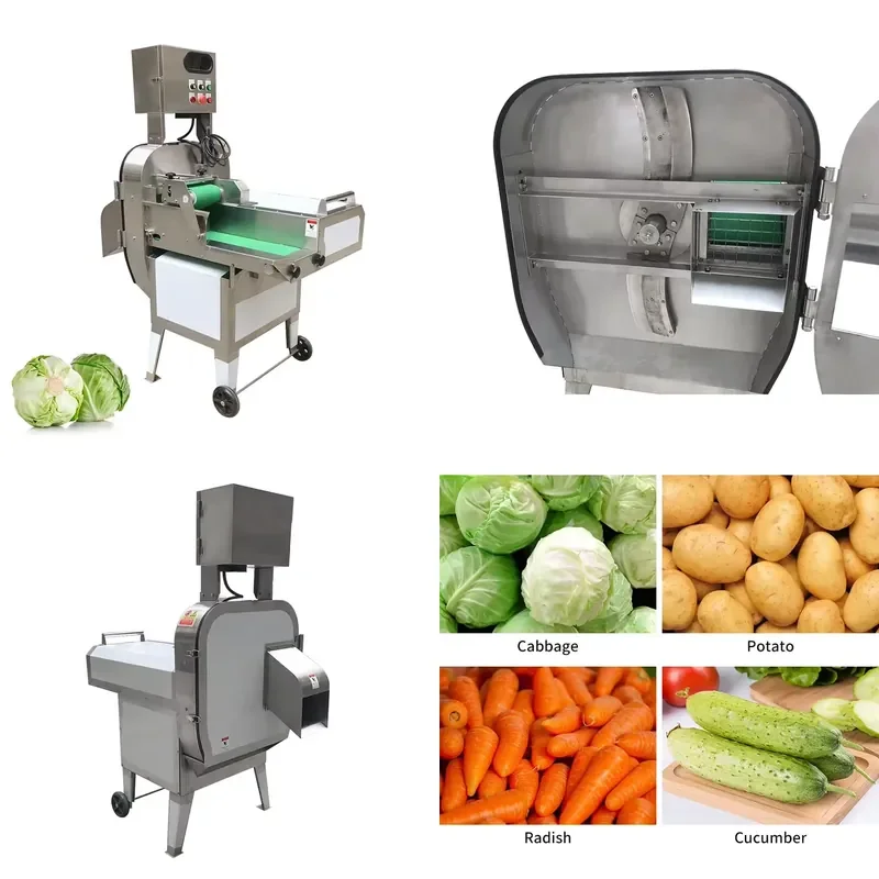 Multifunctional Electric Green Onion Vegetable Cutter Potato Fruit Slicer 1.3kW High Power Commercial Grade Food Processor