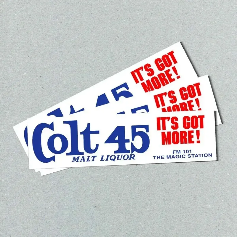 ملصق ممتص الصدمات FM 101 Magic Station - ملصق راديو كولت 45 على الطراز العتيق 70s 80s - ملصقات ممتصة للصدمات - ملصقات سيارات