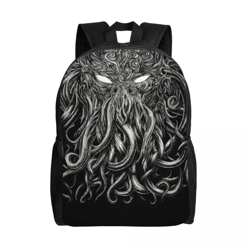 Personalized Horror Cthulhu Lovecraft Monster Backpacks Men Women Basic Bookbag for College School Lovecraft Bags