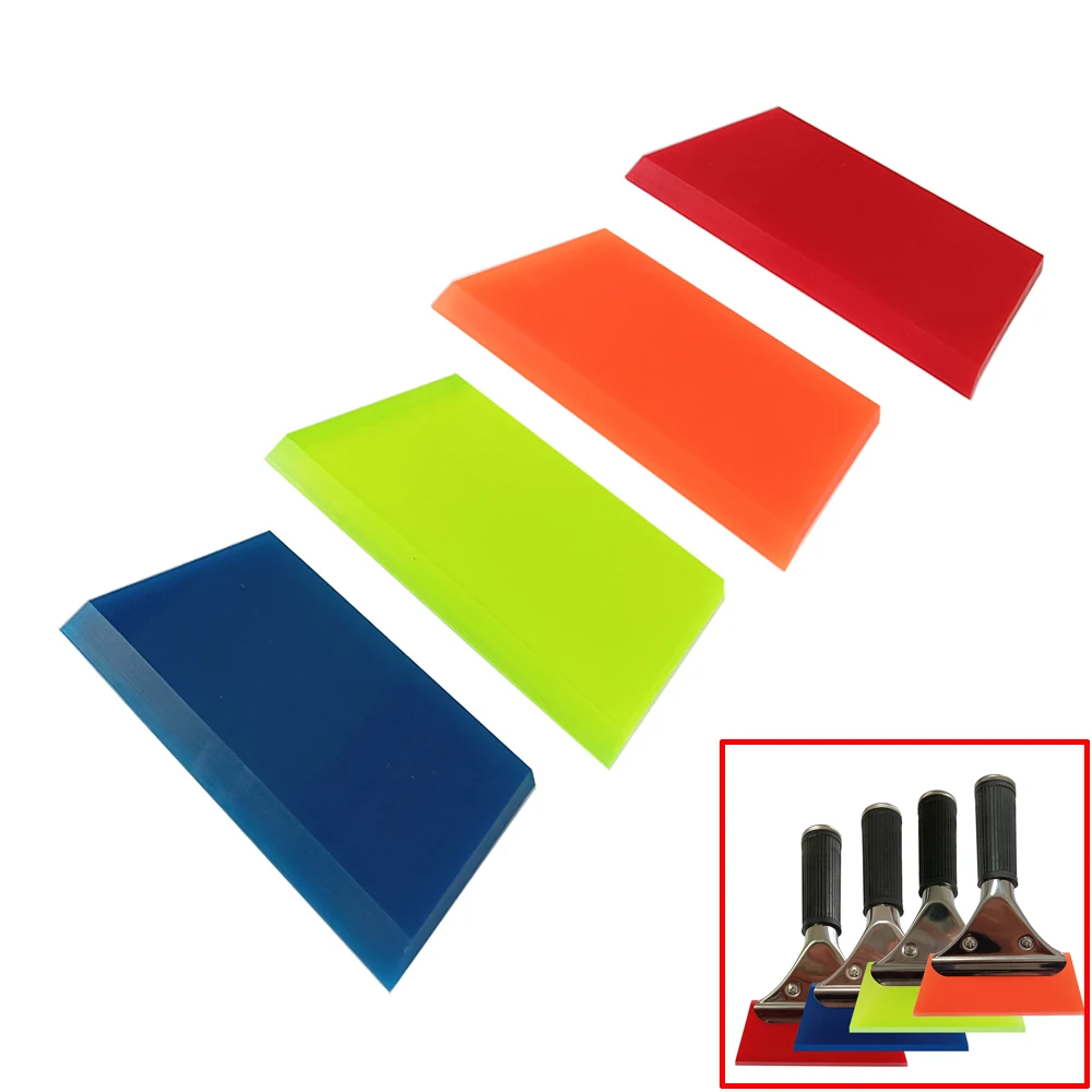 

Spare Soft Rubber Blade Red Blue Green Orange Strip Car Tint Glass Clean Water Wiper Ice Scraper Carbon Fiber Wrap Tool B07N