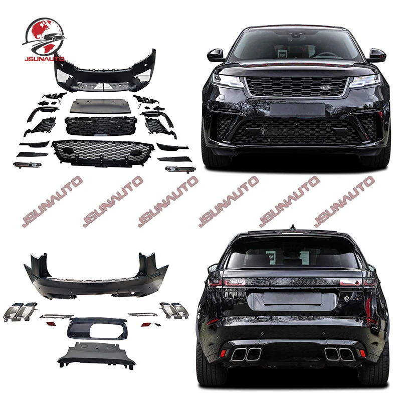 2017-2024 Auto Part For Range Rover Velar SVA Style Front Bumper Rear Bumper For L560 SVA Velar Grill Body Kit