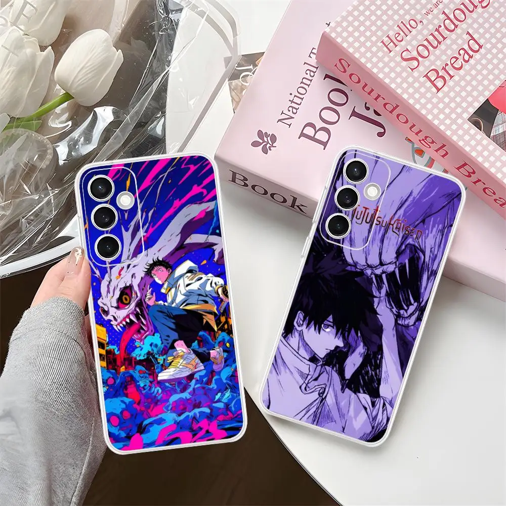 JJK Yuta Okkotsu Phone Case for Samsung Galaxy S25 S24 S23 S22 S21Plus FE Ultra Soft TPU Clear Shockproof Cover
