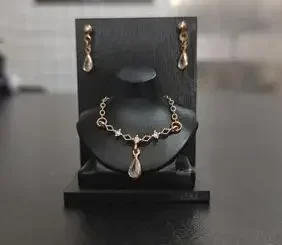 Need 15 days process time LX574 Handmade Toy earrings necklace Crystal diamond accessories for your 1/6 30cm babi fr fr2 doll