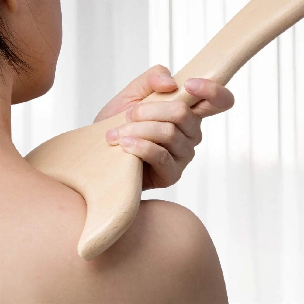 Body Wooden Massage Roller Stick Wood Therapy Massage Tool for Back Shoulder Joint Neck Thigh Anticellulite Pain Relief Massager