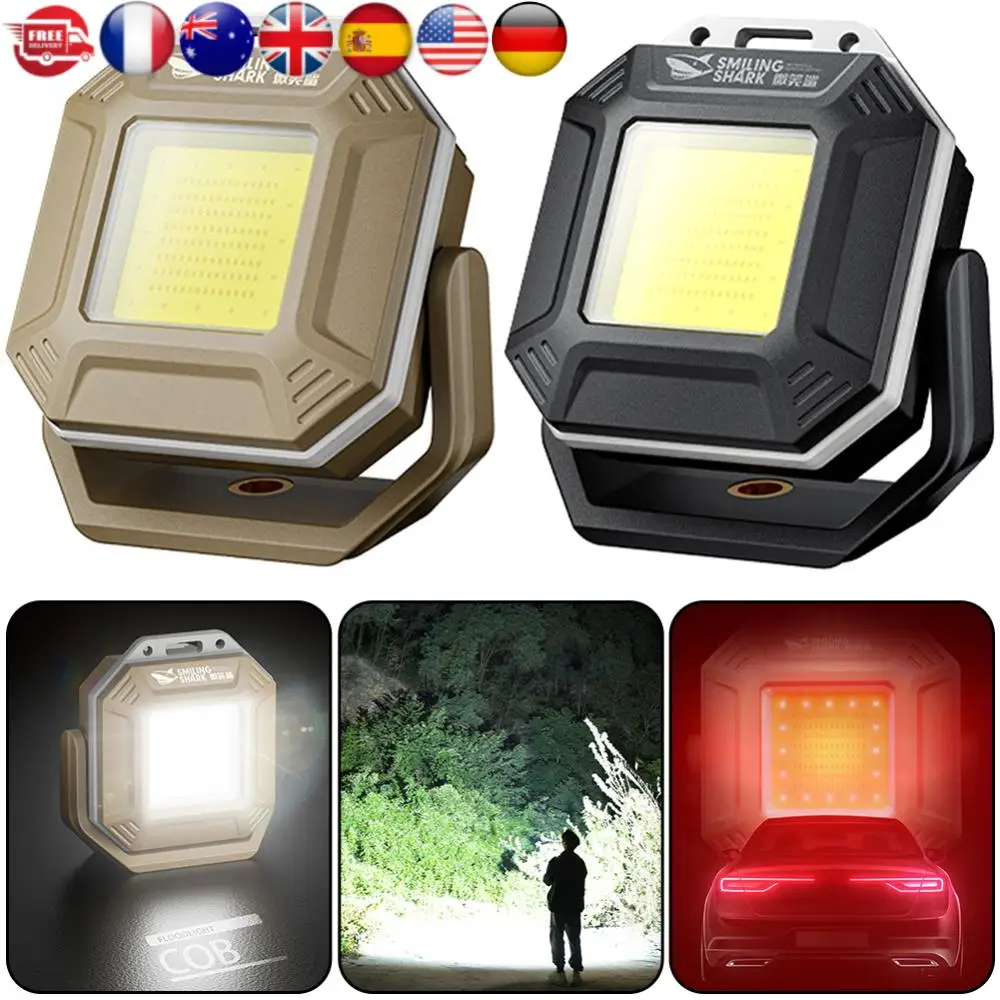 COB LED ضوء العمل مصباح فحص مقاوم للماء مع قاعدة مغناطيسية ضوء فحص قابلة للشحن لورشة عمل إصلاح السيارات في حالات الطوارئ