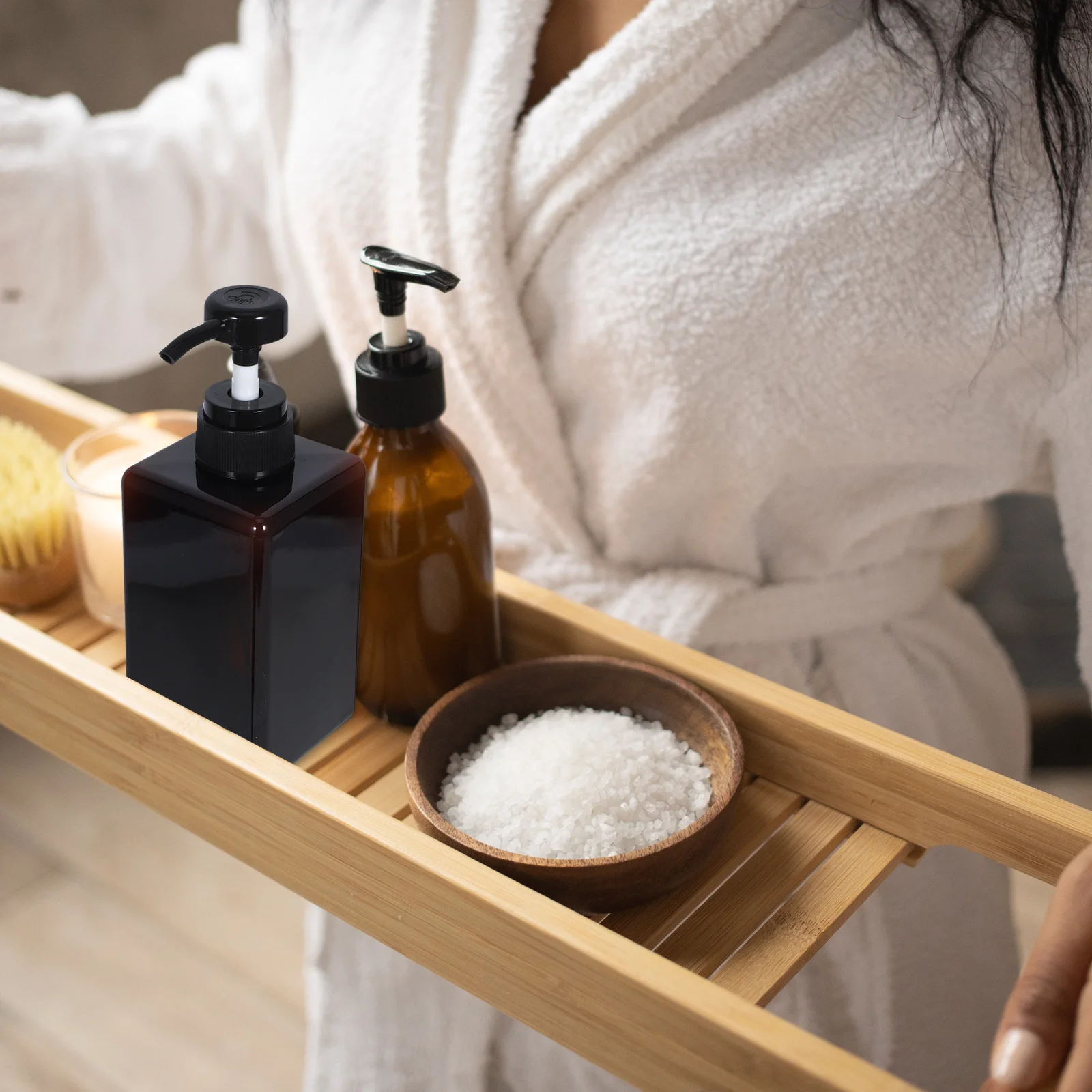 

3pcs Lotion Bottle Pressing Type Pp Sub Bottle For Shampoo Soap Water Hand Storage Multipurpose Travel Container