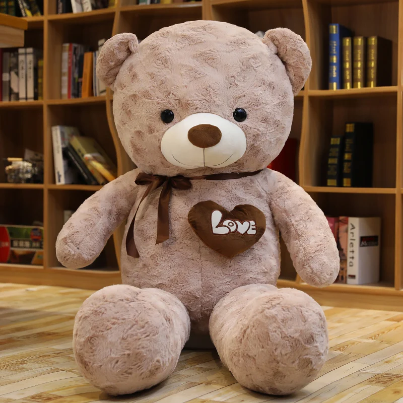 Mooie Nieuwe Hete Hoge Kwaliteit 2 Kleuren Teddybeer Met Liefde Knuffels Knuffels Pop Kussen Kinderen Liefhebbers Verjaardag Baby Cadeau