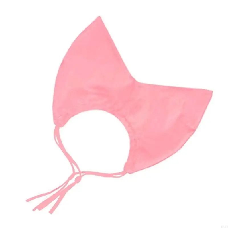 KX4B Water Resistant Cats Shower Caps for Ear Protections Soft Cats Bathing Hat for Various Size Cats Home Use Pet Grooming Kits