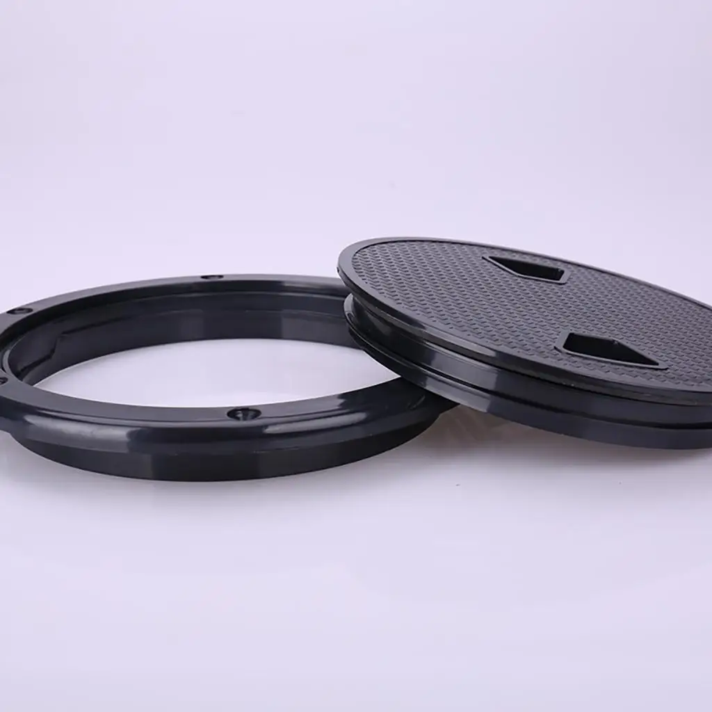 

Boat Deck Plate 4 Inch Engineering Plastic Access Hatch Screw Out Lid for Marine Accessories Boat Hatch
