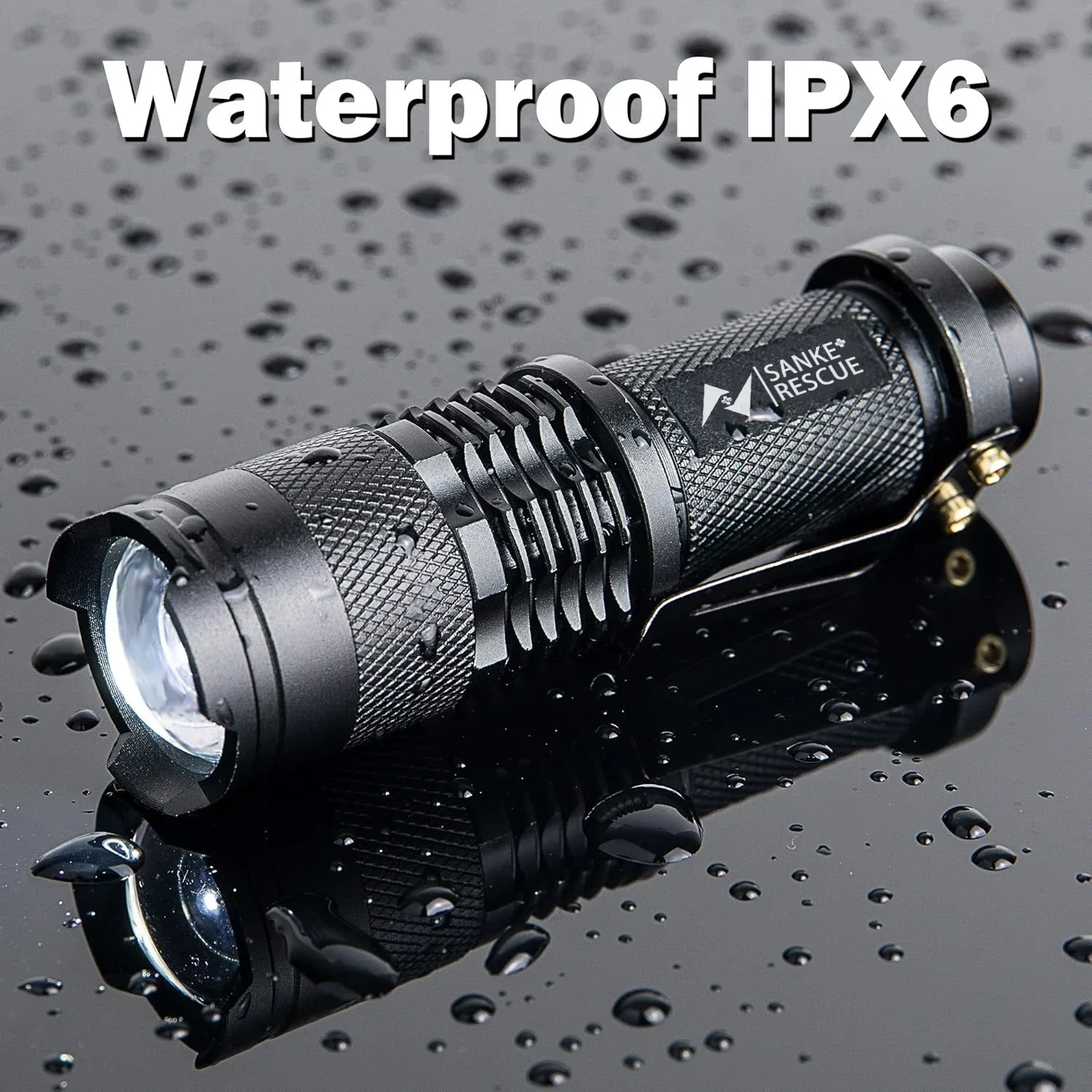 

1-5 Waterproof Tactical Flashlights Portable LED Camping Lamps 3- Handheld Powerful LED Torch Light Lanterns Self Defense Luces