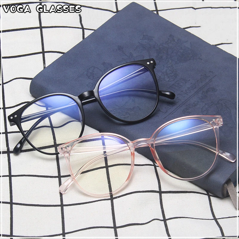 2023 New arrival Computer Glasses Frame Women Men Anti Blue Light Round Eyewear Blocking Glasses Optical Spectacle Eyeglass