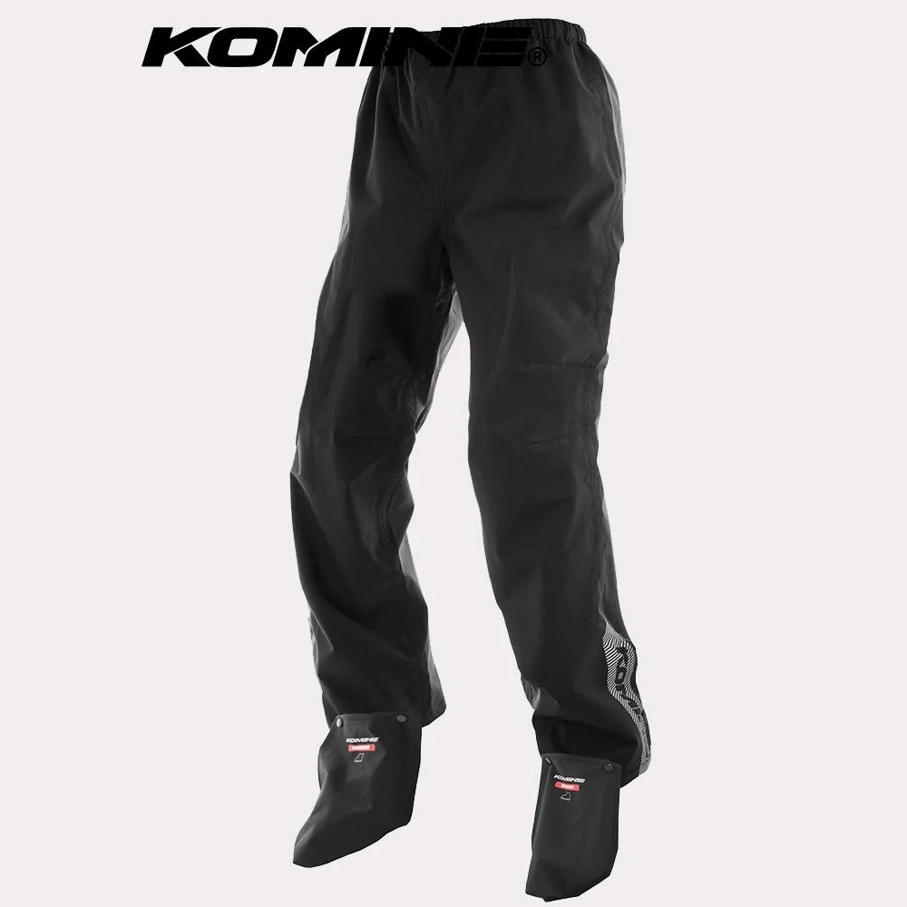 

KOMINE Breathable Waterproof Raincoat Pants Soft and Comfortable Moto Riding Rain Pants Portable Wear Resistant Polyester+TPU