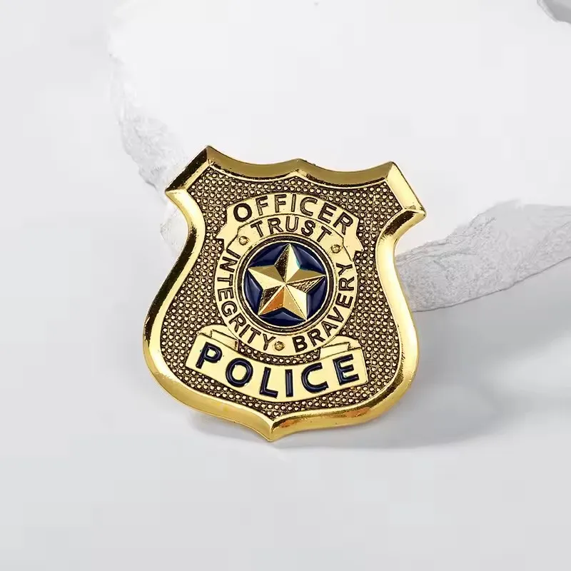 Zootopia Zootropolis Metal Badge Brooch Judy Hopps Police Pin for Women Men Lapel Pin Jewelry Accessories Halloween Gift