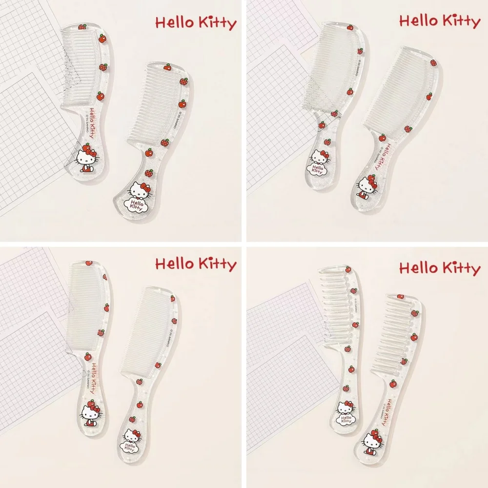 Genuine Sanrio Hairbrush Cute Hello Kitty Home Use Anti-Static  Hair Care Brush Woman Portable Hair Styling Tools Gifts