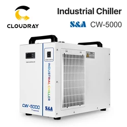 Cloudray S&A CW5000 Industry Air Water Chiller for CO2 Laser Engraving Cutting Machine Cooling 80W 100W Laser Tube