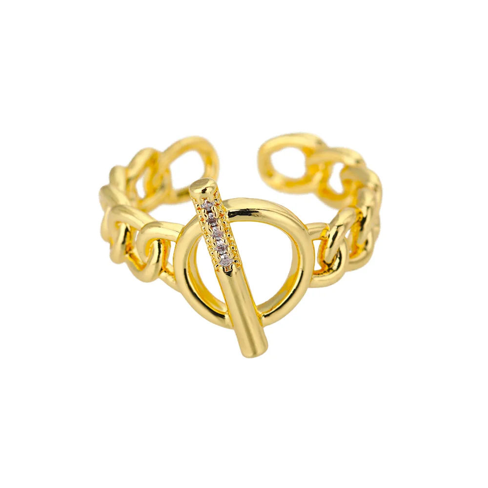 Klassische Twist Kette Offene Ringe Für Frauen Zirkon Edelstahl Geometrische Twist Gewickelt Paar Ring Hochzeit Ästhetischen Schmuck