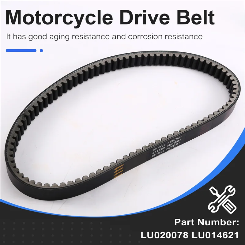 A80X-Drive Belt 856X23 Clutch For YP250 300 400 LU020078 LU014621 856 23 30 CVT V-Belt Replacement Part