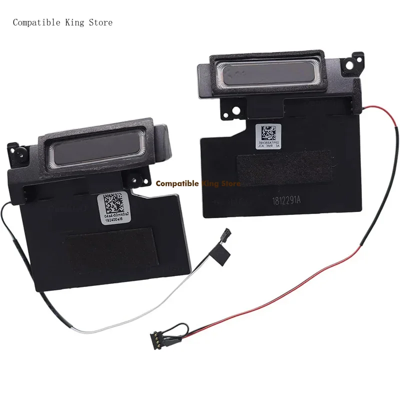 D Left & Right Front Loud Speaker kit /Tweeters Speaker kit Replacement for HP Spectre x360 15-DF 15-DF1033DX 15-DF0013DX, Black