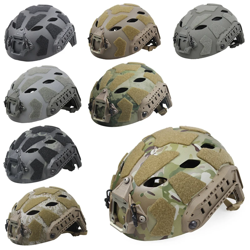 

Outdoor Special Operations Equipment Tactical Helmet SF Carbon Fiber Perforated Non Granular Breathable Field Riding Helmet H016