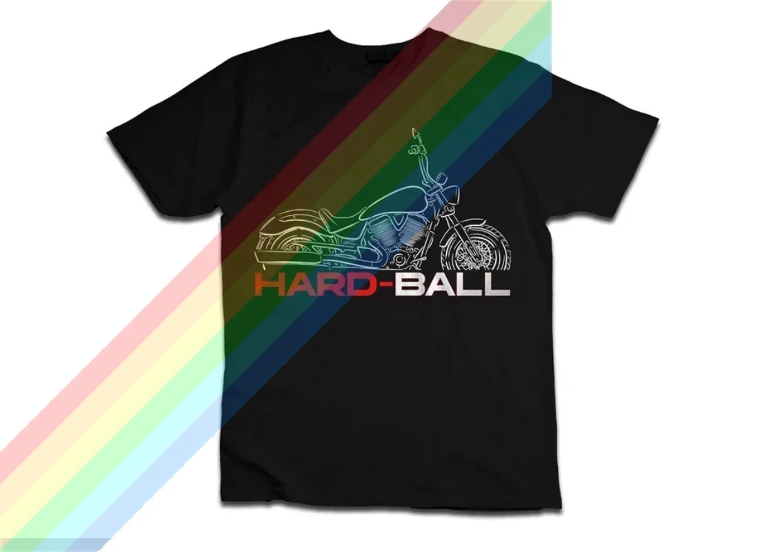 

2025 Men T Shirt Casual T-shirt Victorys Hard-Ball 2012-2018 Motorcycle T shirt Graphic Summer Short Sleeves 100% Cotton S-3XL