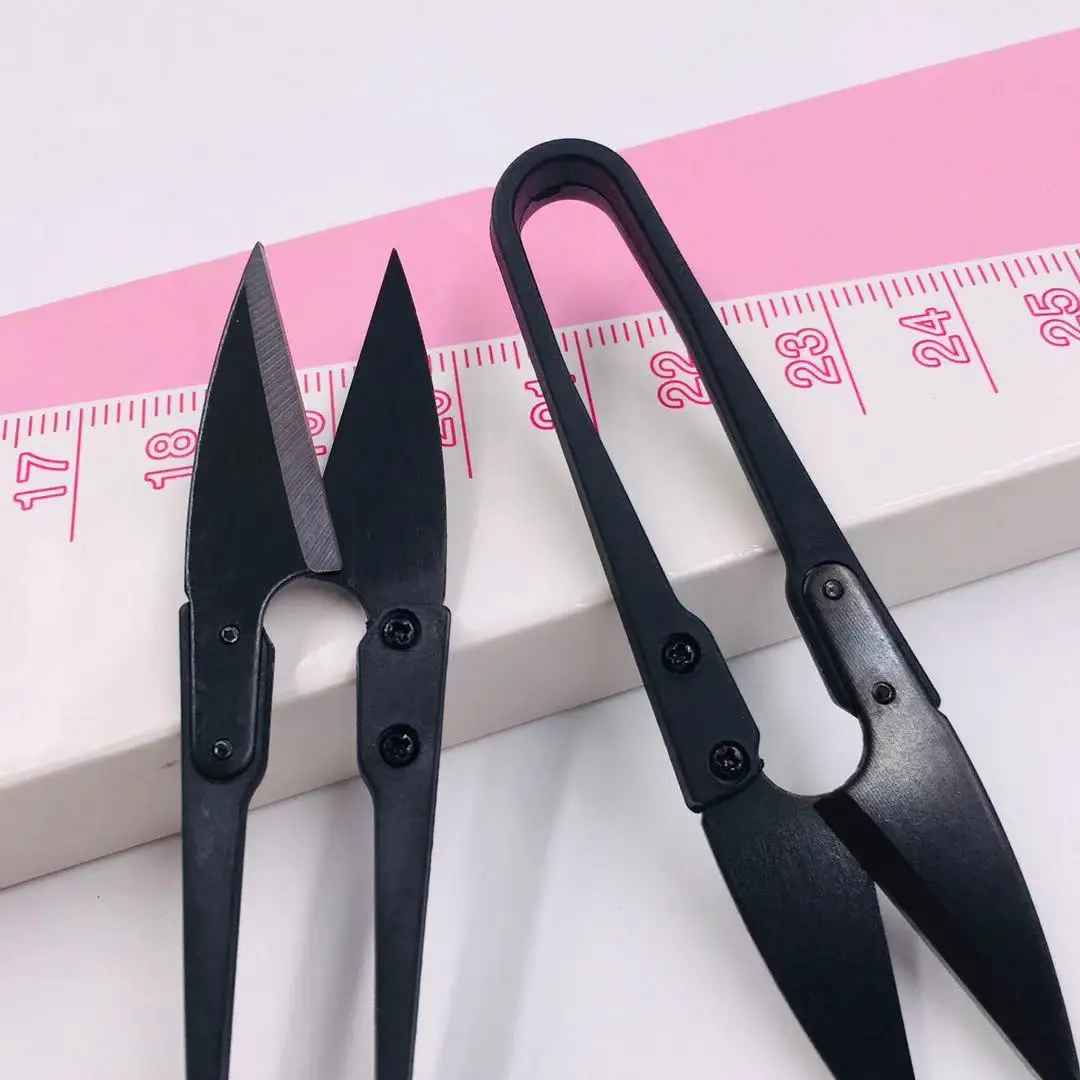1-5 Stück Näh-Scheren U-Form Näh-Clipper Perlenfaden-Schneider Fadenabschneider Nähzubehör Stickerei-Stoffschere – Detail 7
