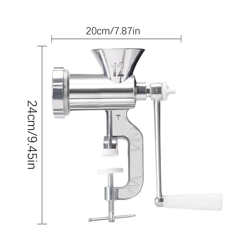 Sausage Grinder Manual Alloy Meat Grinder Mincer Heavy Duty Kitchen Tools Food Processor With Grinding Plate And Stuffer Tubes
