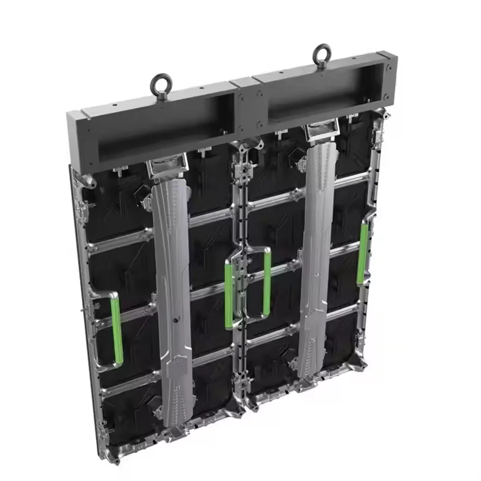 High-end P2.604P2.976P3.91P4.81 Indoor SMD Rental Full Color LED Display Cabinet 500x1000mm Hard Connection