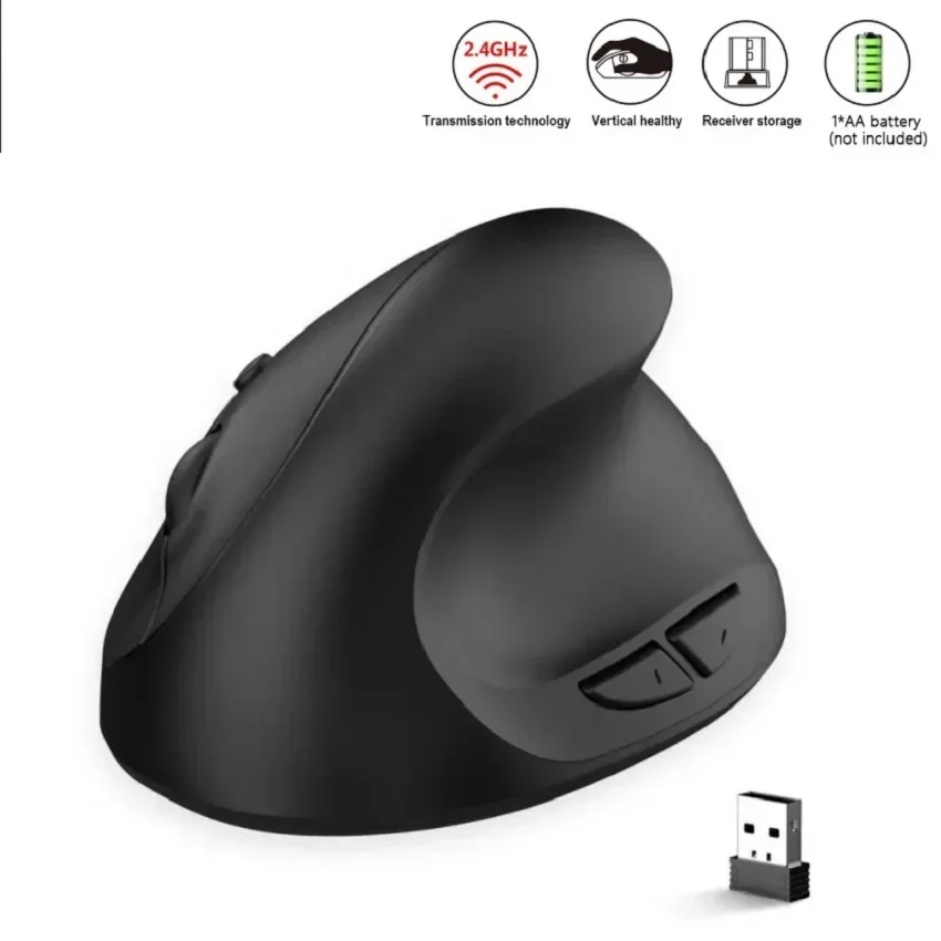 YP Products Are Suitable for Gaming Mice on Office Laptops. Wireless Engineering Lightweight Adjustable Optical Vertical Mouse