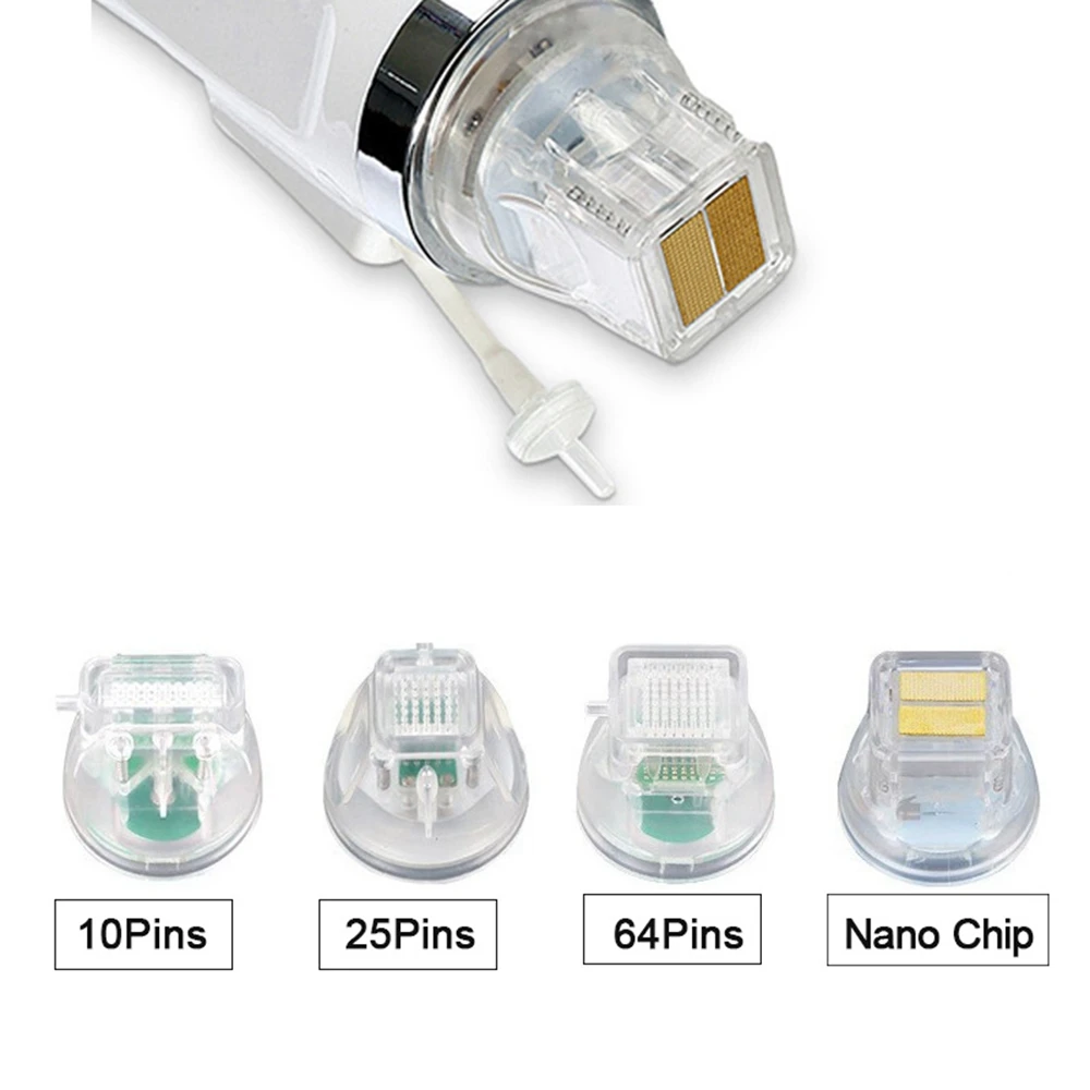 Non-insulated RF Cartridges 10/25/64 pins and Nano for Microneedle Fractional RF Radio Frequency Machine