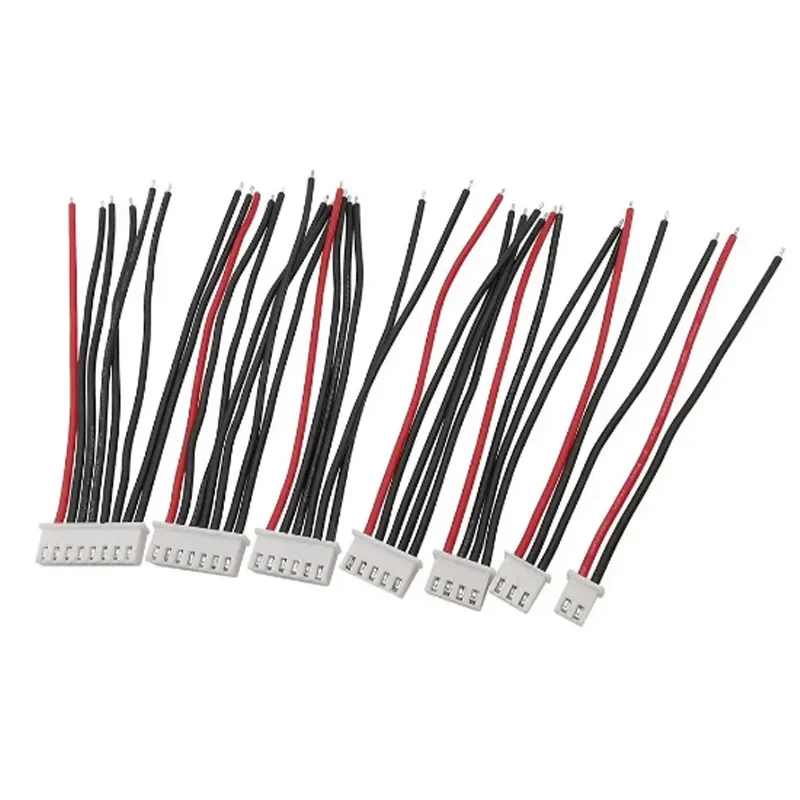 10pcs 20cm Balancer Cable Silicone Wire 1s 2s 3s 4s 5s 6s 7s 8s Rc Lipo Battery Balancer Charger Plug Connector22awg Rc airplane