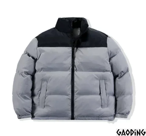 GODING New Winter Men\'s Jacket Warm and Thick Windproof Coat Fashion High end Coat Men\'s Down Cotton Padded Jacket Plus Size