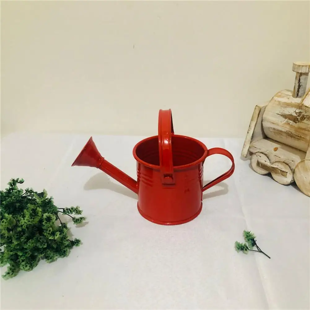 Cute Watering Can Lightweight Galvanized Iron Flower Planting Pot Watering Can  Candy Color Mini Watering Can Photography Props