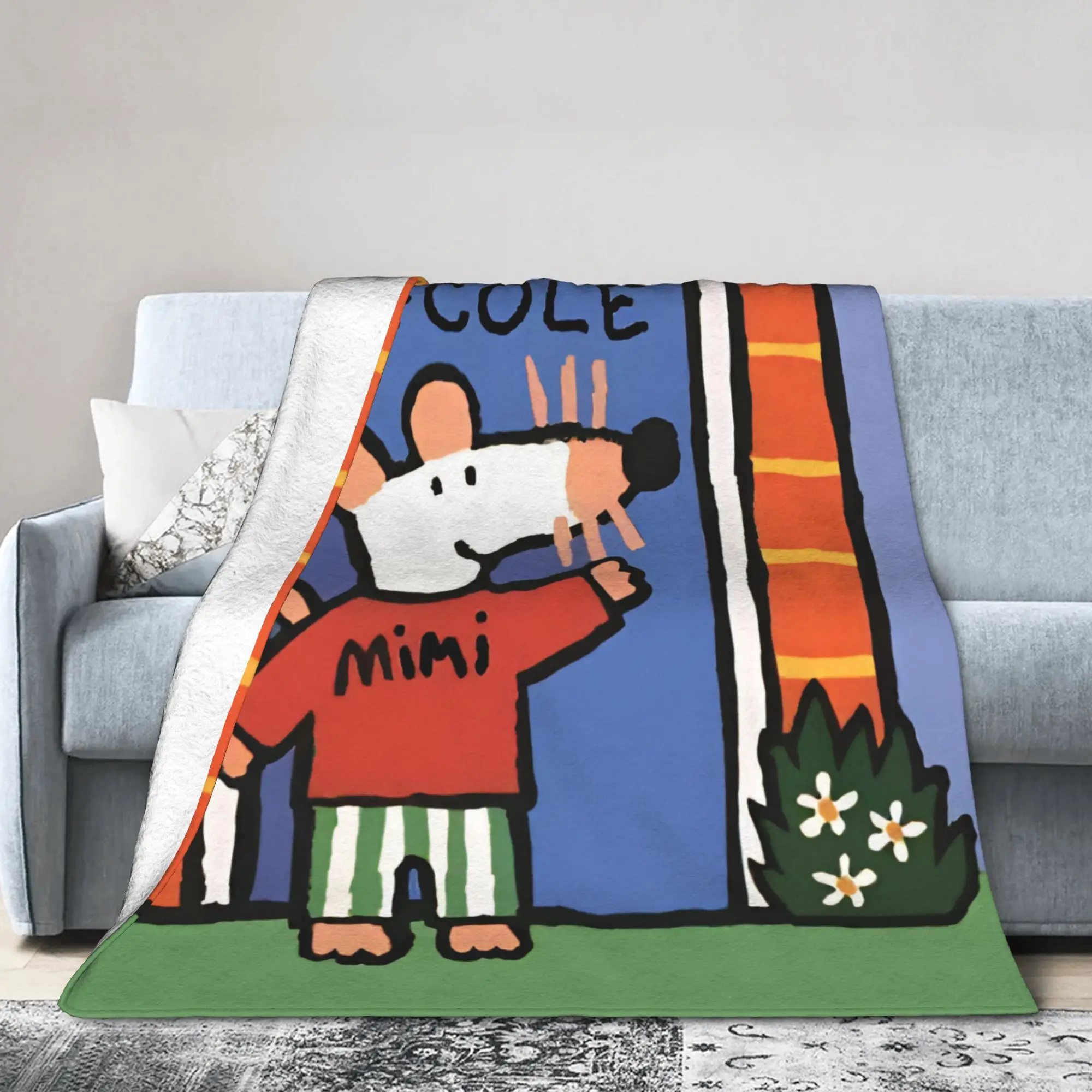 New Arrival Maisy Mouse Blankets Super Soft Fleece  Cozy Throw Blanket Machine Washable