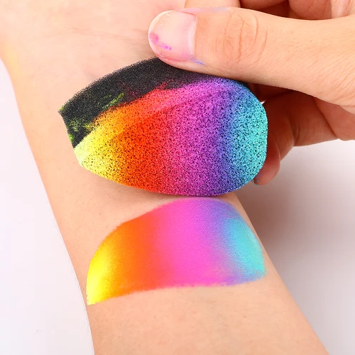 Imagen 2 del producto Bowitzki Esponjas para pintura facial Espuma de esponja de pétalos 10 20 50 piezas Juego de pintura para manualidades Dibujo Pintura corporal