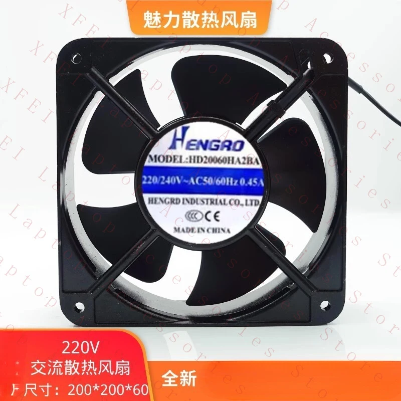 

D FOR HENGRO HD20060HA2BA AC220V/240V 0.45A Axial Cooling Fan
