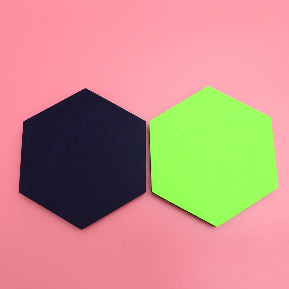 

10pcs Hexagon Eva Memo Board Felt Tiles Self-Adhesive Stickers Creative Wall Decor For Classroom Office Home Diy Multifunctional