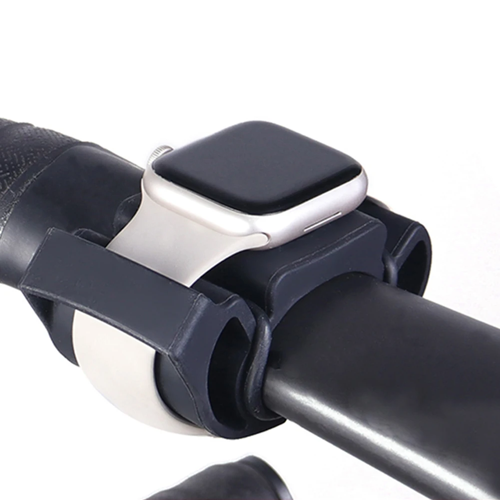 Bicycle Watch Mount Silicone Bike Handlebar Watch Holder Universal Bicycle Smartwatch Stand for TOMTOM/TICWATCH/SUUNTO Watch