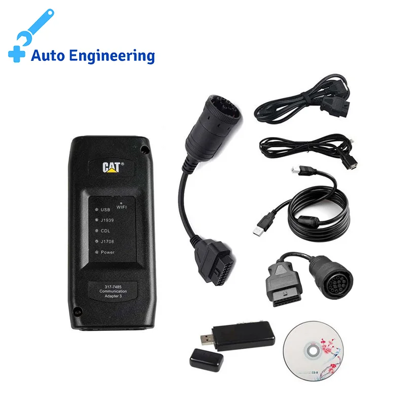 2019C/2018C CAT Truck Diagnostic Tool ET3 317-7485 275-5121 Communication Adapter Heavy Scanner with Toolbag/Toolbox