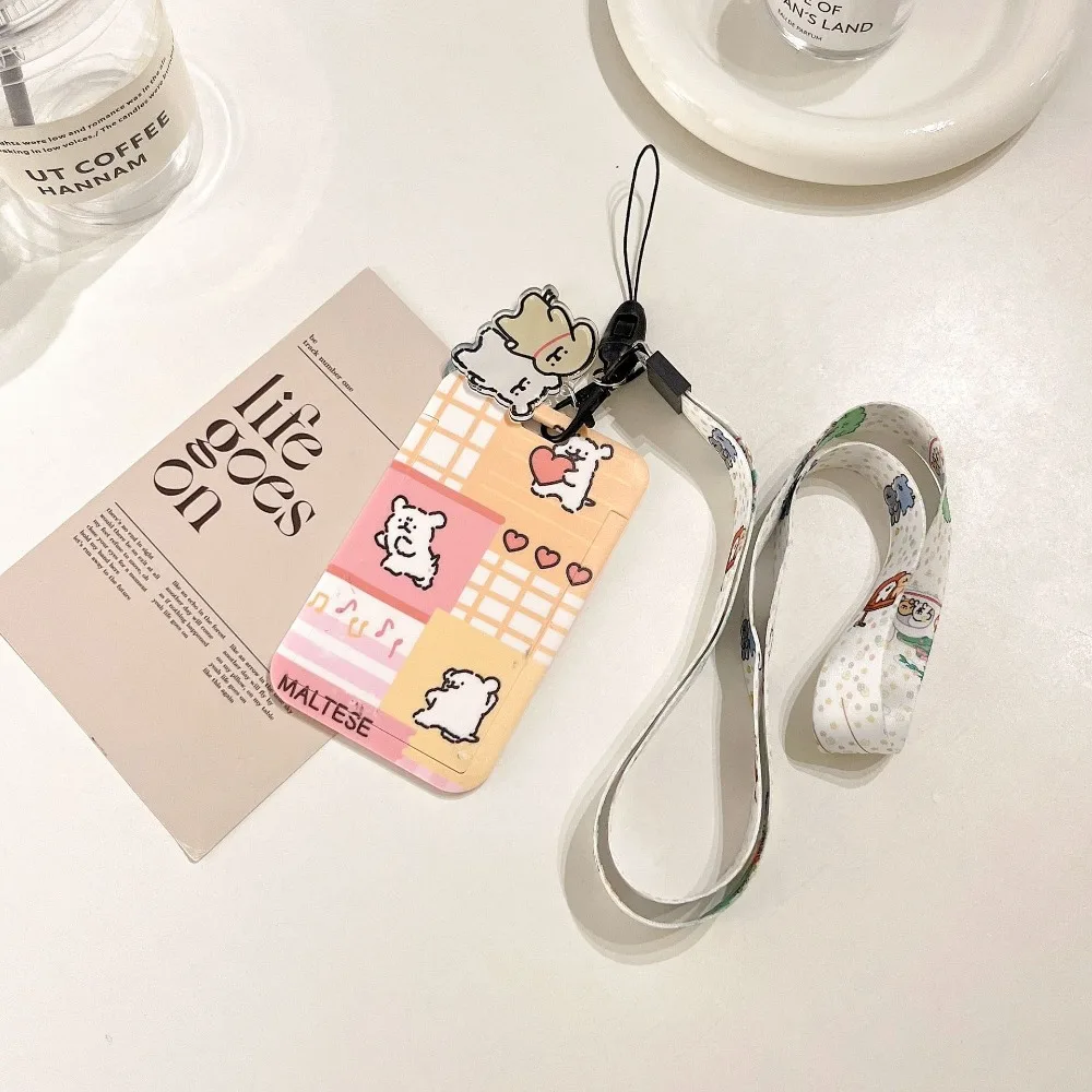 Protection Case Animal Photo Card Holder 3 Inch Cartoon Dog Line Dog 3 Inch Photo Card Bag Stationery Creative