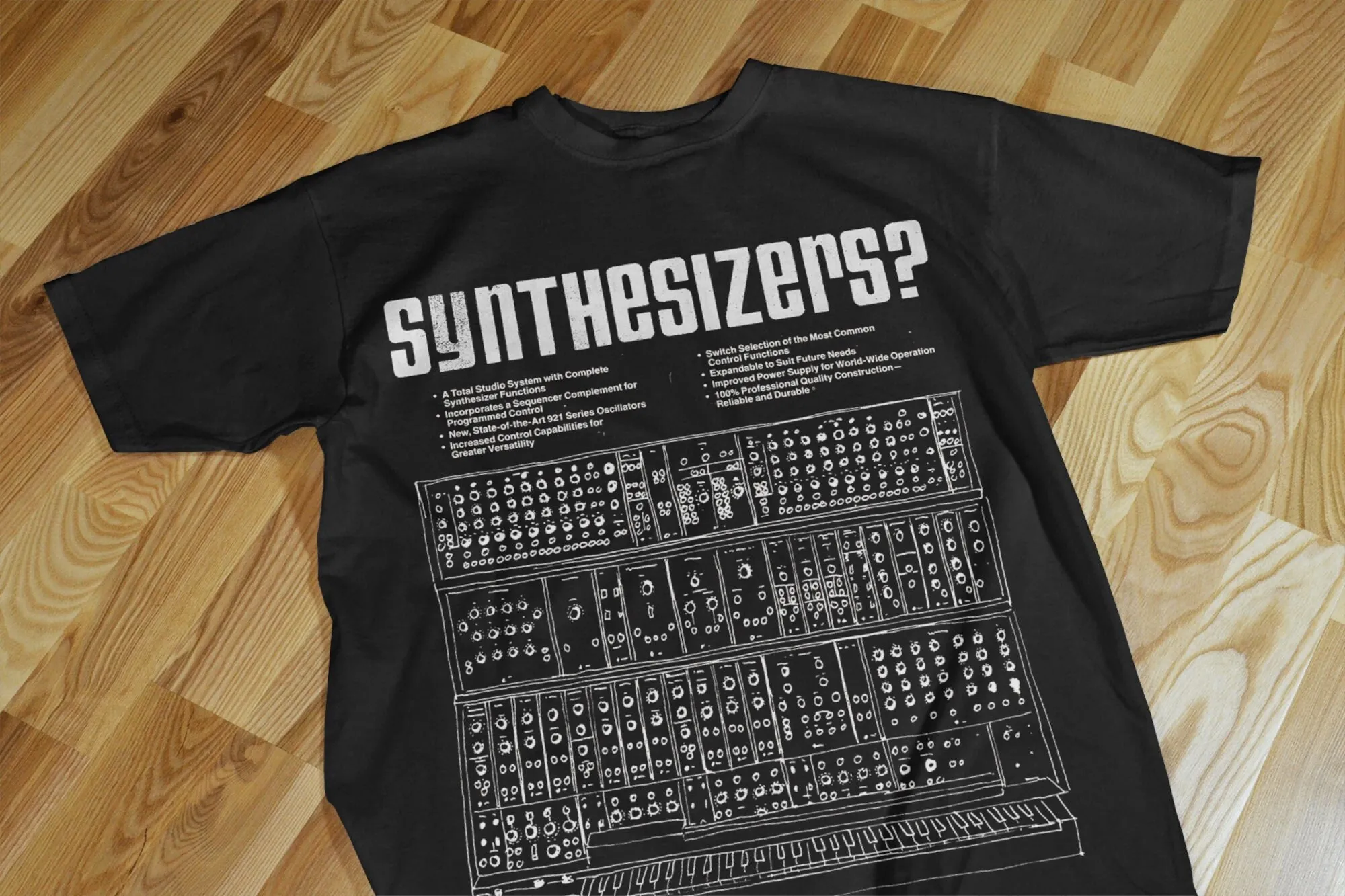 Synthesizer Lover T Shirt Synth Modular Beat Maker Producer Techno Musical Analog Dj