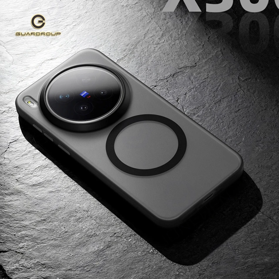 Премиальный прочный магнитный противоударный чехол для Vivo X300 X200 Pro Mini X100 Ultra, мягкий матовый прозрачный чехол-бампер для Magsafe